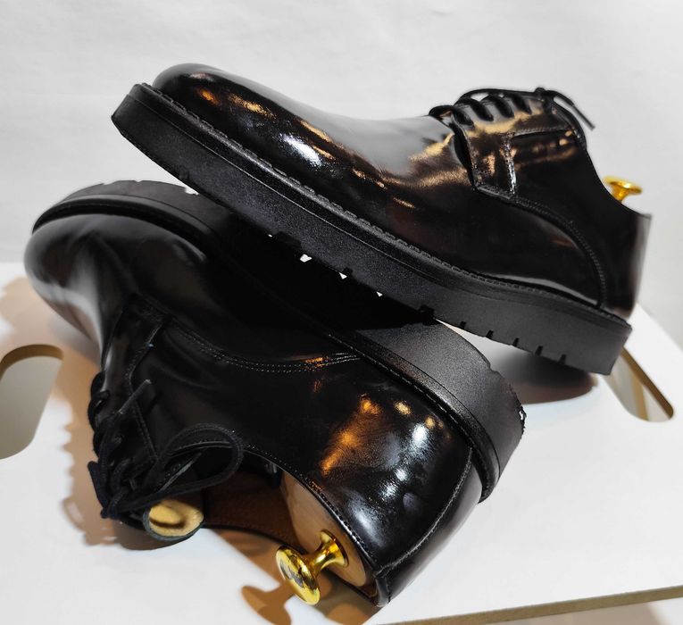 Pantofi derby 39.5 40 plain toe Imperial piele naturala moale