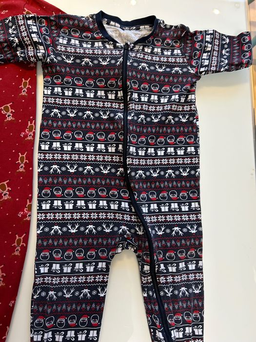 Лот Коледни бодита и пижамки 86/92 см Lupilu