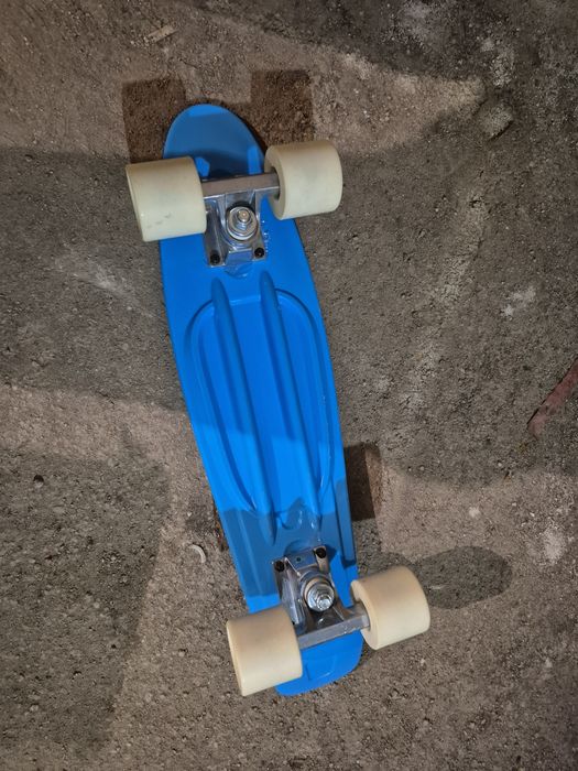Детски минискейтборд от пластмаса PLAY 500, син