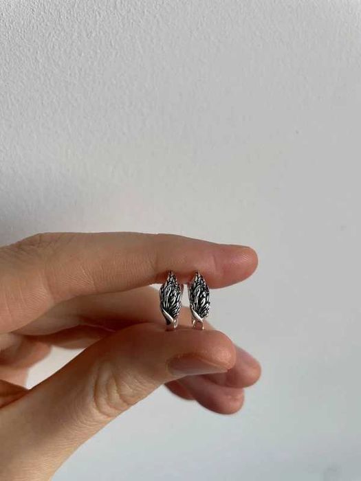 cercei argint in forma de aripi de inger