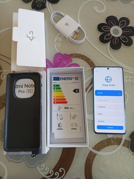 Telefon mobil Xiaomi Redmi Note 14 Pro, 8GB RAM, 256GB, 5G, Coral Gree