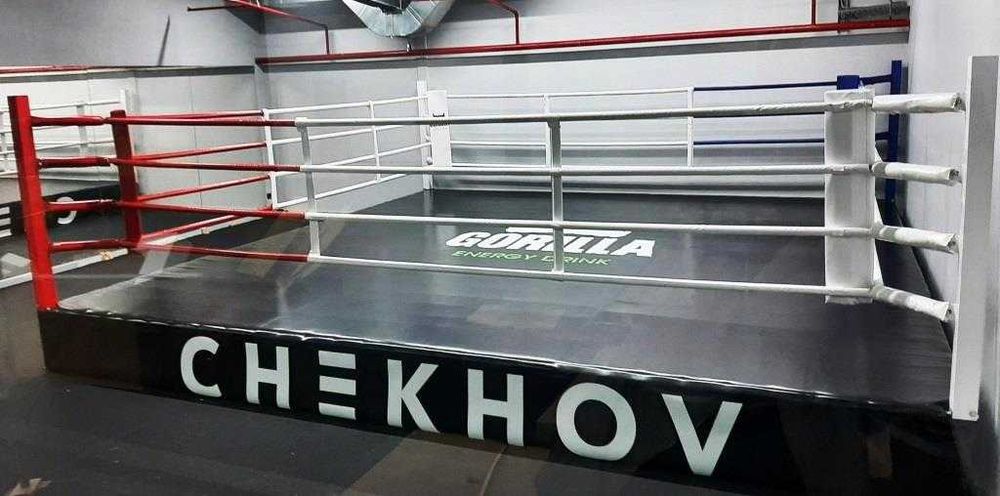 Боксёрский ринг новый, СВОЙ, 6 * 6 м. НАПОЛЬНЫЙ