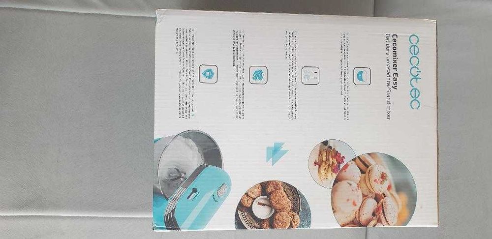 Mixer cu bol, Cecotec Cecomixer Easy 4041, 250 W, Albastru/Inox