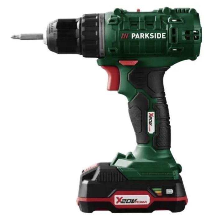 Комплект Винтоверт PARKSIDE с батерия и зарядно