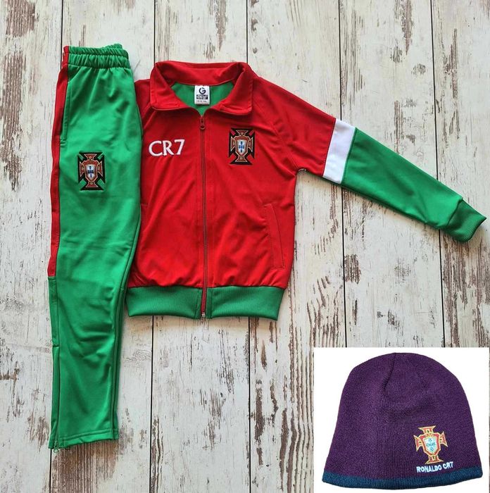 Yamal Сет Зимна Шапка + Детски анцуг Комплект Шарен Барселона