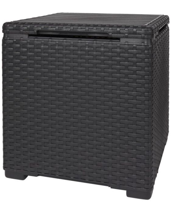 Градинска маса за съхранение 2 в 1