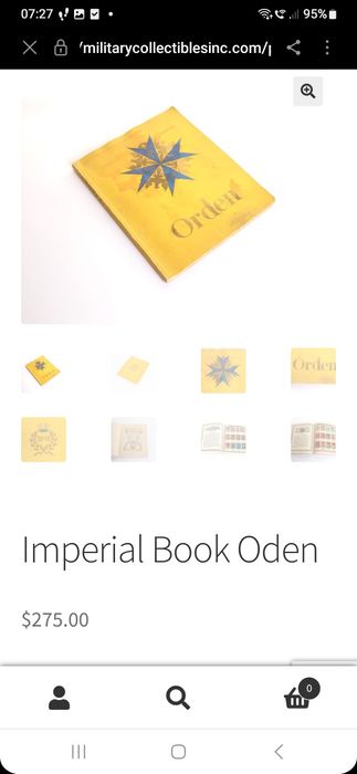 Imperial book Orden -album cu decorații și medalii din Imperiul German