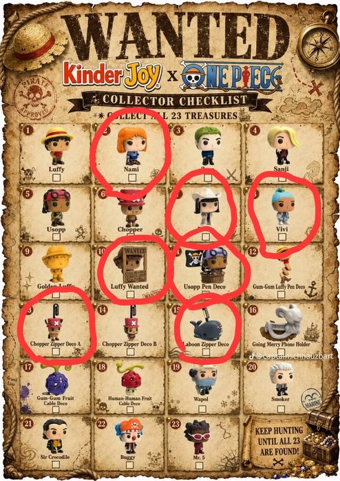 Kinder joy one piece