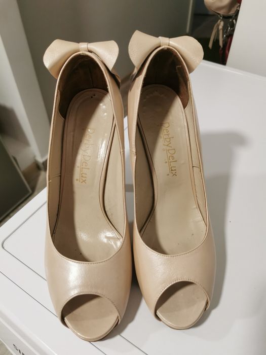 PANTOFI piele cu platforma