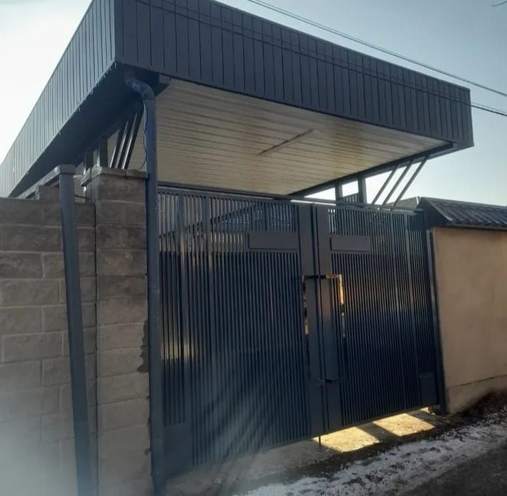 Сварочные работы Навес. Забор