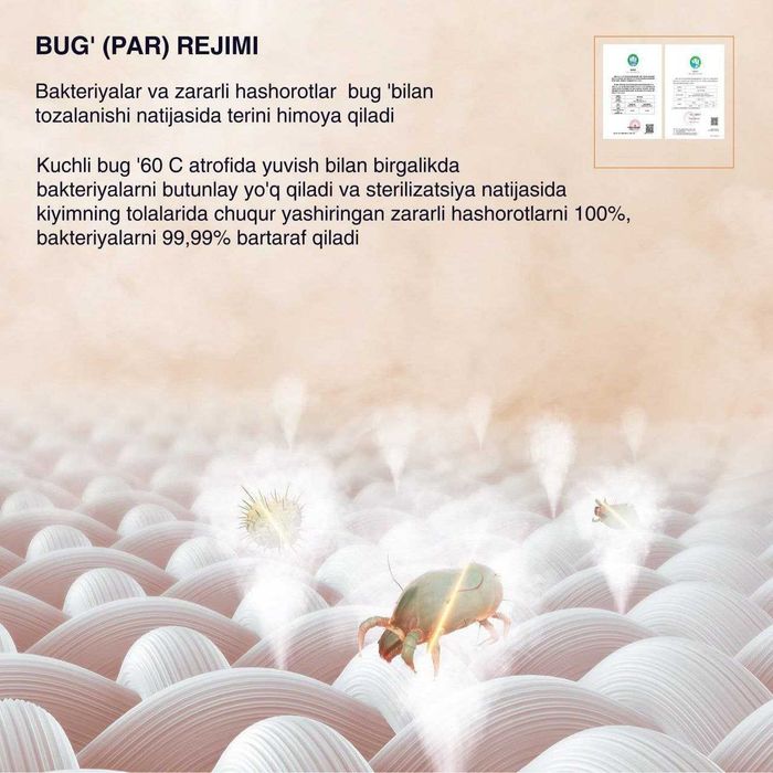 Стиральная машина ZIFFLER inverter 10 kg/Функция пара STIAM