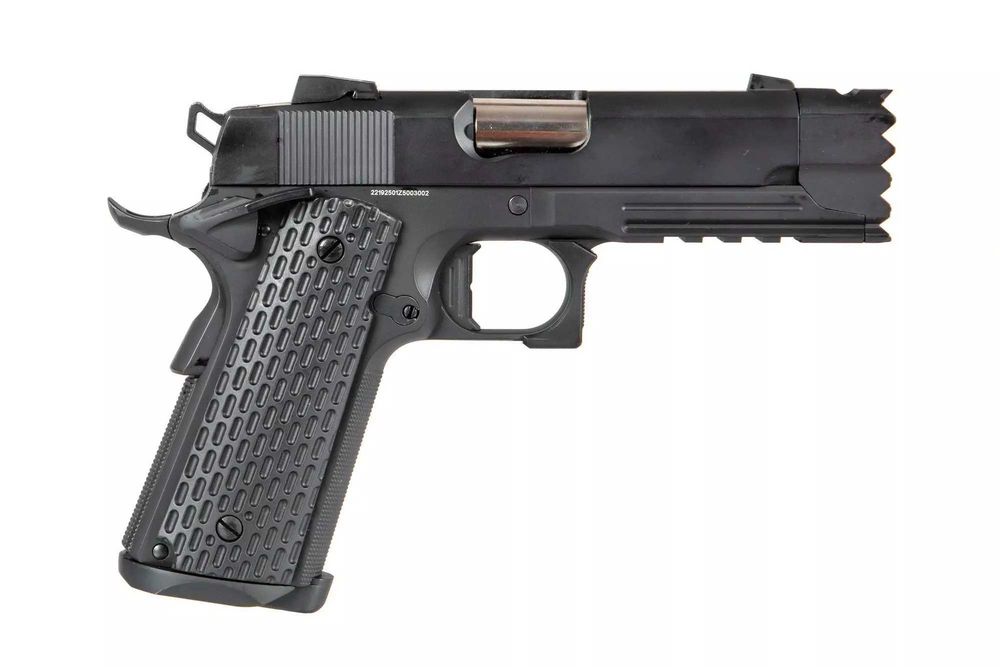 Pistol Airsoft 3308 Strike Warrior COLT 1911 Green Gas GBB F.Metal Nou