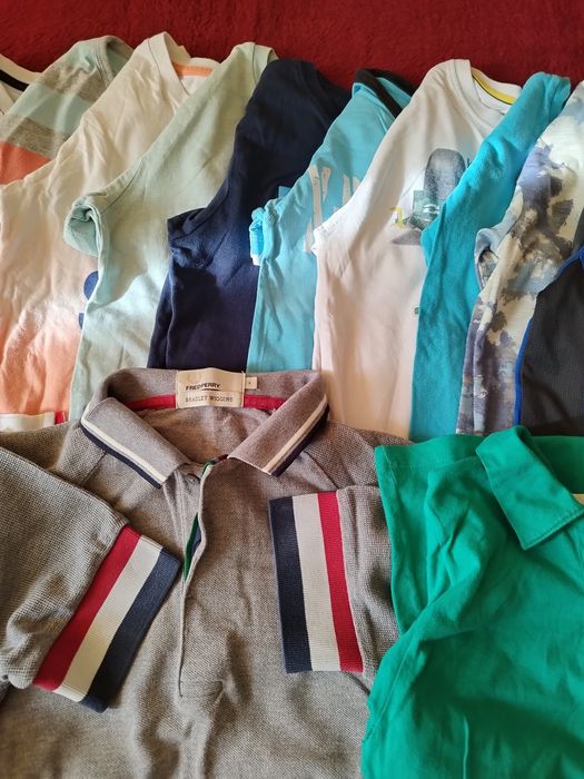 13 броя тениски и 3 блузки с къс ръкав