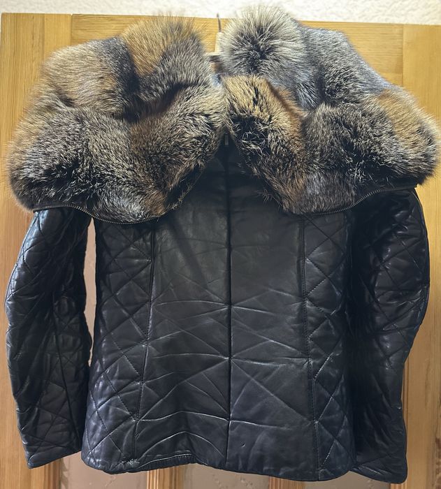 Женская кожанная куртка