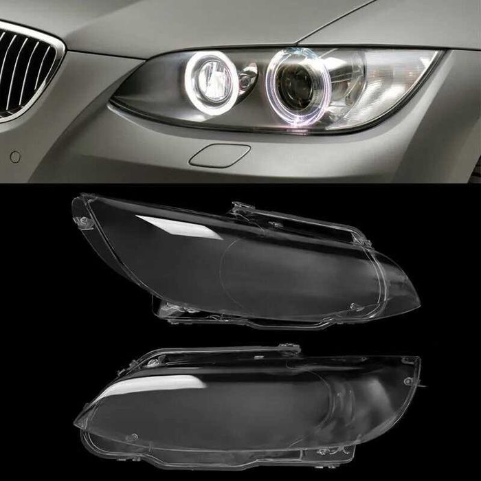 Set 2 Sticle Faruri Sticla Far BMW Seria 3 E92 E93 Xenon Non-Facelift