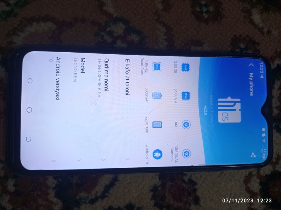 Tecno spark 6 Go