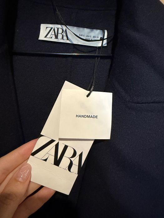 Zara палто тъмносиньо