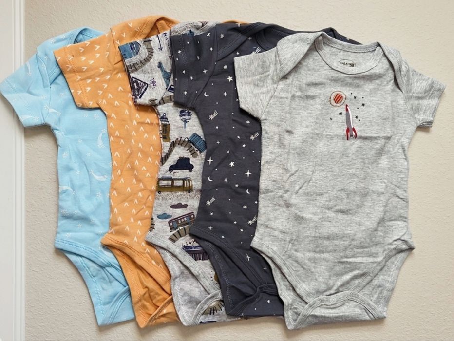 Детская одежда, боди для малышей от 3 до 12 месяцев