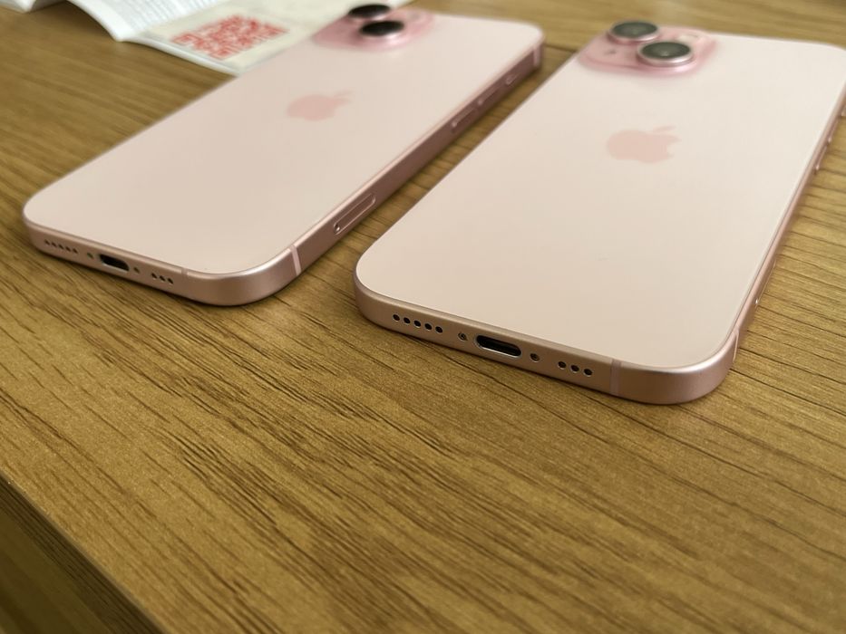 Бартер/заменям 2бр iPhone 15 pink 128гб 88%
