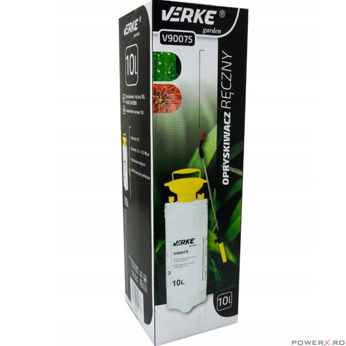 Pulverizator manual pentru stropit, capacitate 10 l, Verke