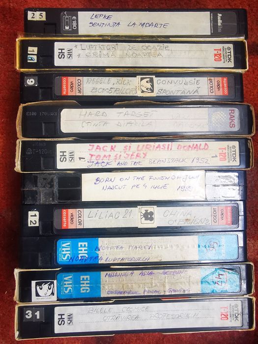 Filme dublate Filme Vhs Rambo 1 2 3 Terminator 2