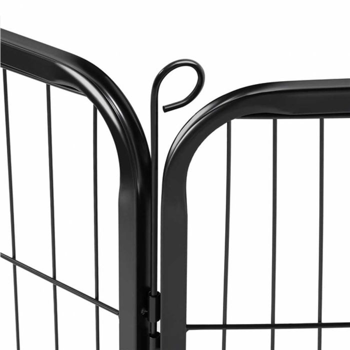 Tarc metalic animale 6bucx83x80cm usa blocabila |S 592473 Black 6pcs