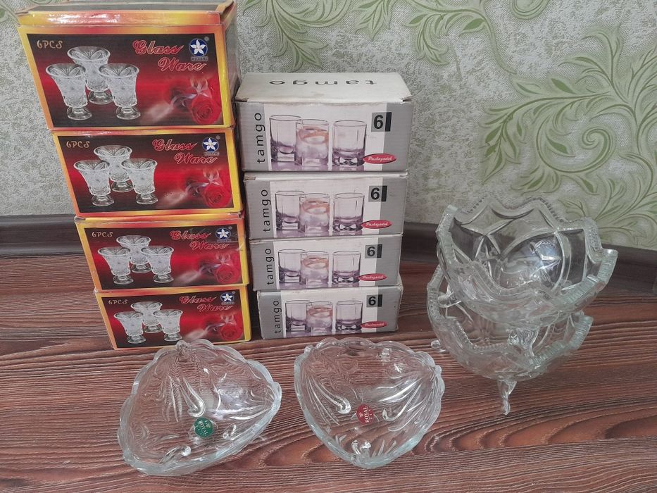 Чтеклянны посудалар