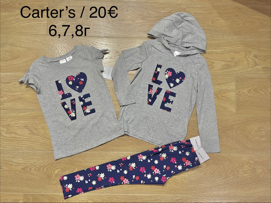 Нови Дрехи за момиче, панталони рокли яке поли дънки 116,122см