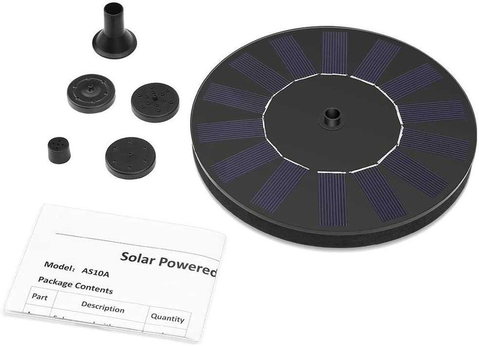 Градински соларен фонтан