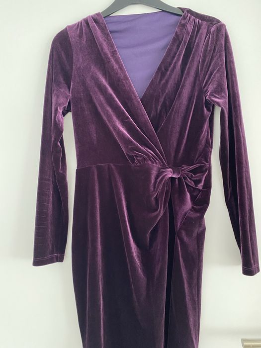 Rochie peste genunchi catifea