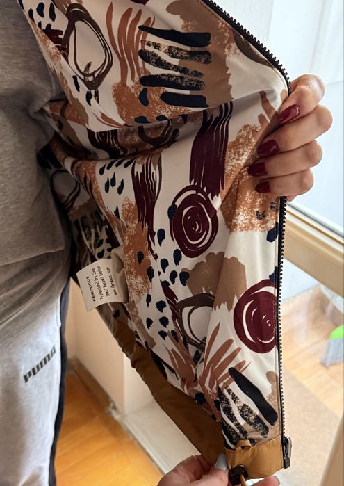 Geaca fergucci 2 fete impermeabila culoare mustar