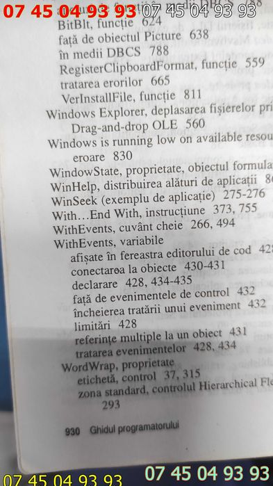 carte carti visual basic 6.0 930 pagini