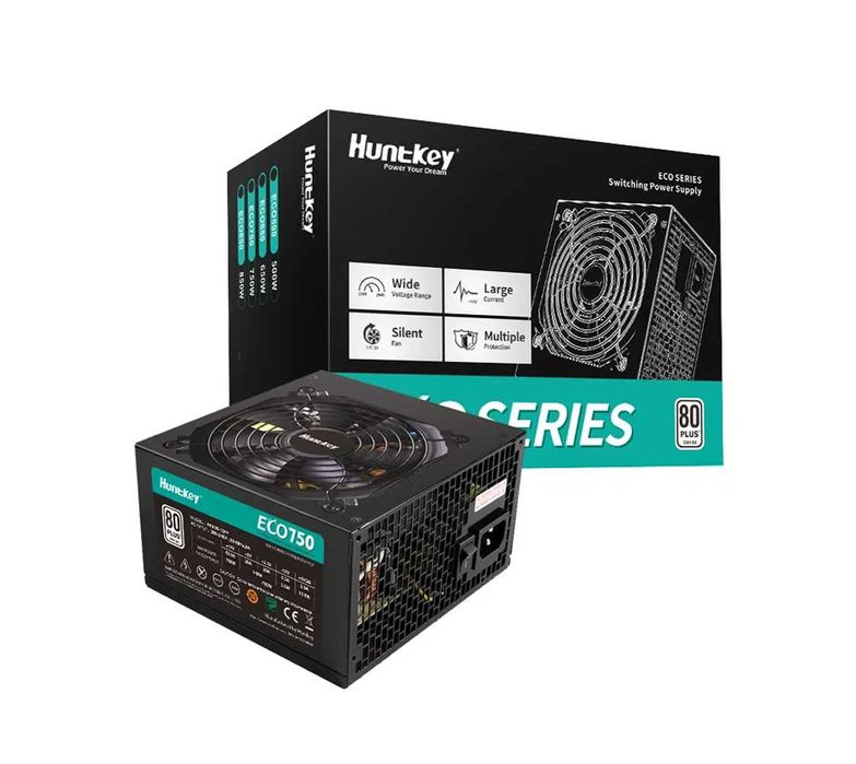Блок питания HuntKey ECO750 (750W) — Надежность и тишина