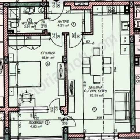 Южен апартамент в нов жилищен комплекс на Картала