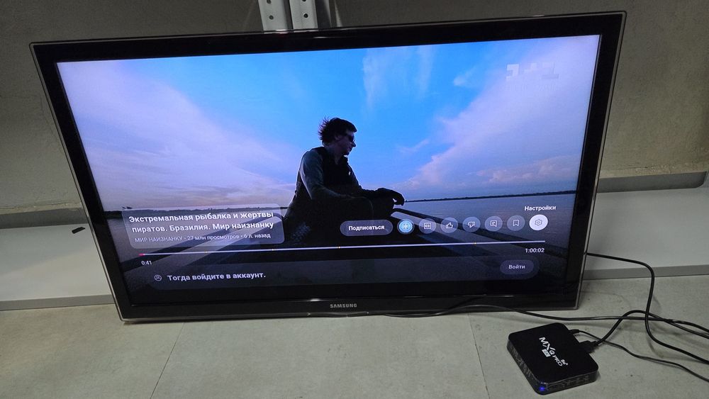 *️⃣ОРИГИНАЛ Samsung 102см Ue40D6100 +Андроид Приставка  / QTV