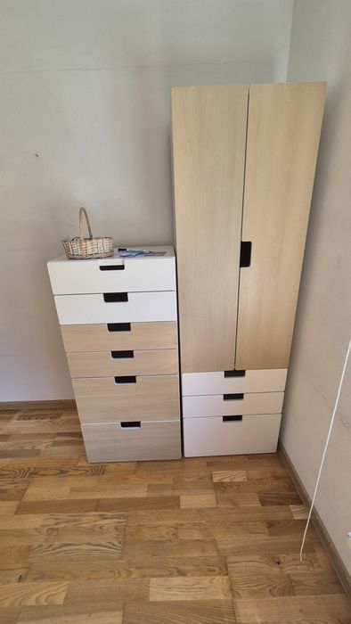 Vand set de 2 dulapuri camera copii Ikea SMASTAD bej