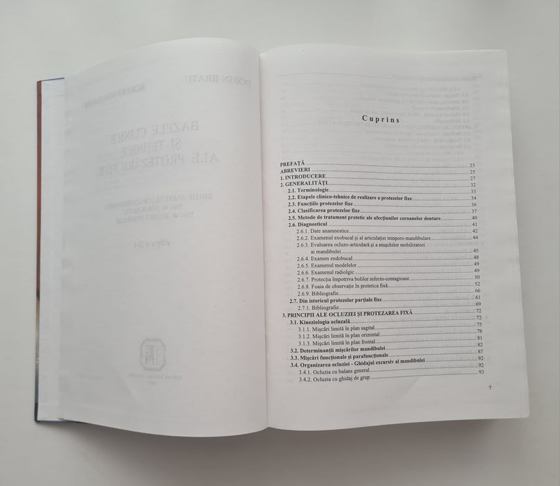 Bazele clinice si tehnice ale protezarii fixe - Bratu