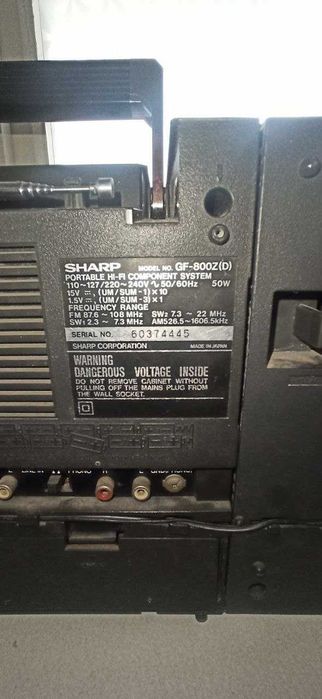 SHARP GF-800 Hi-Fi аудио магнитофон (ЯПОНИЯ оригинал)