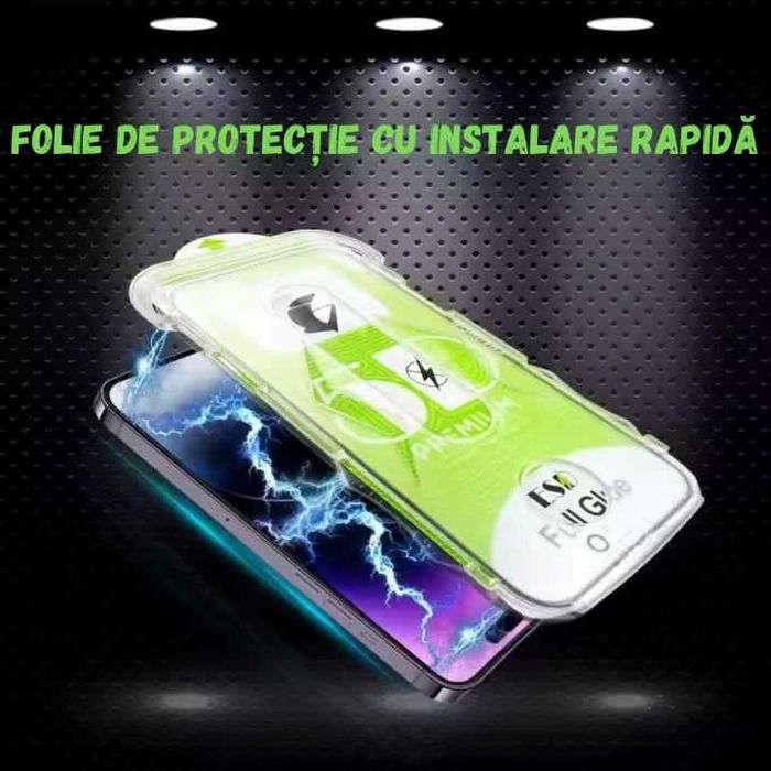 Folie sticla Samsung S25/S25+/S24/S24+ instalare rapida