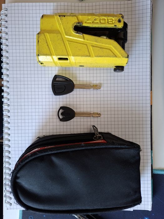 Blocator disc ABUS / Antifurt moto cu alarma