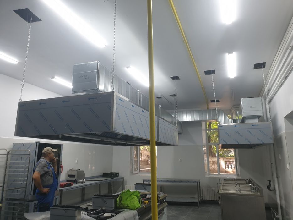 Montaj Hote INDUSTRIALE, Tubulaturi, Ventilatii si Cosuri Fum
