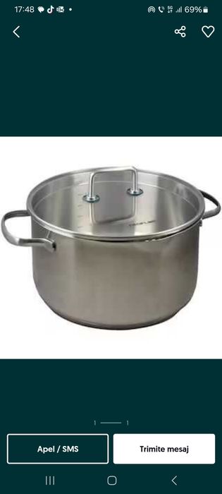 Oala otel inoxidabil 6L - 24 cm neoflam cratita