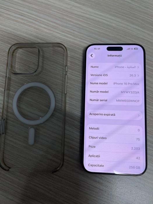 Iphone 16 pro max natural titanim (256gb)