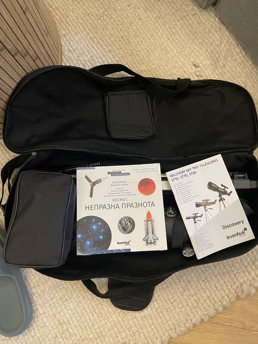 Телескоп Levenhuk Discovery Sky Trip ST80 Нов пълен комплект