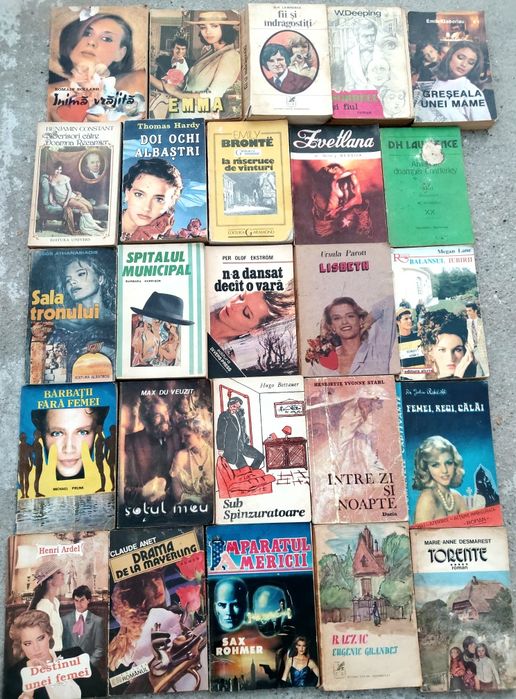 Vând cărți la prețuri începând de la 2 LEI/CARTE!