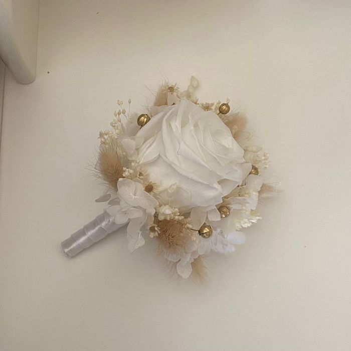 Set nuntă- Lumanari + buchet mireasa