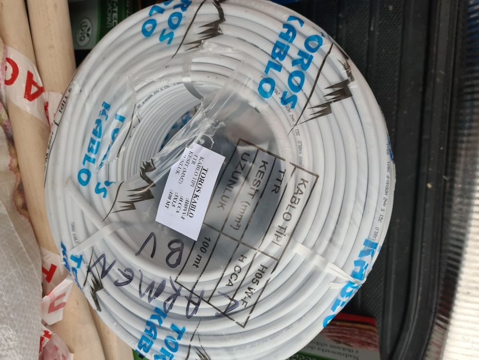 Cablu electric/ curent 100m litat myym cu 2 sau 3 fire de 1,5/ 2,5