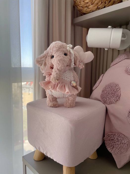 Ръчно изработена мека играчка слон