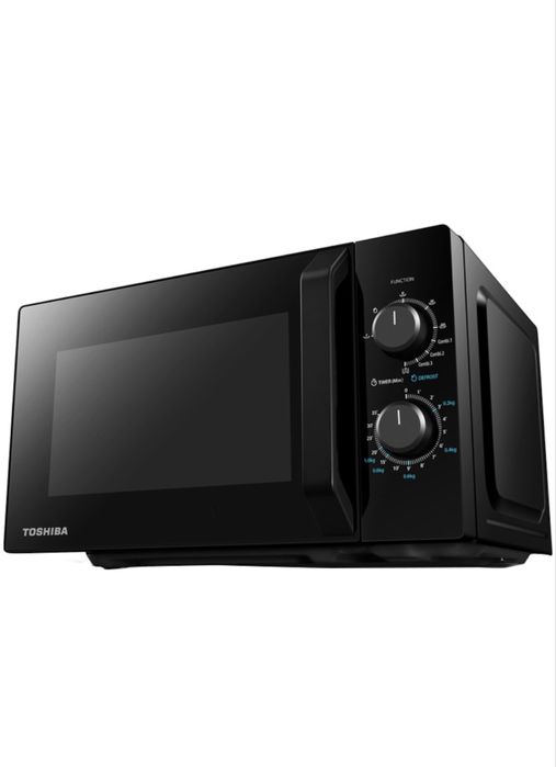 Cuptor cu microunde Toshiba MW2-MG20PBK, 20 l, 800 W, Grill, 5 nivele putere, Iluminare LED, Timer, Negru