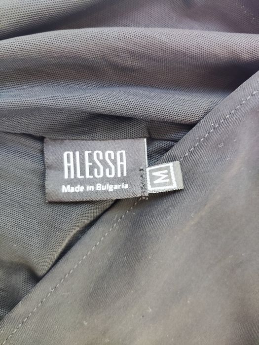 Черен стилен гащеризон на ,,Алеса"с гол гръб